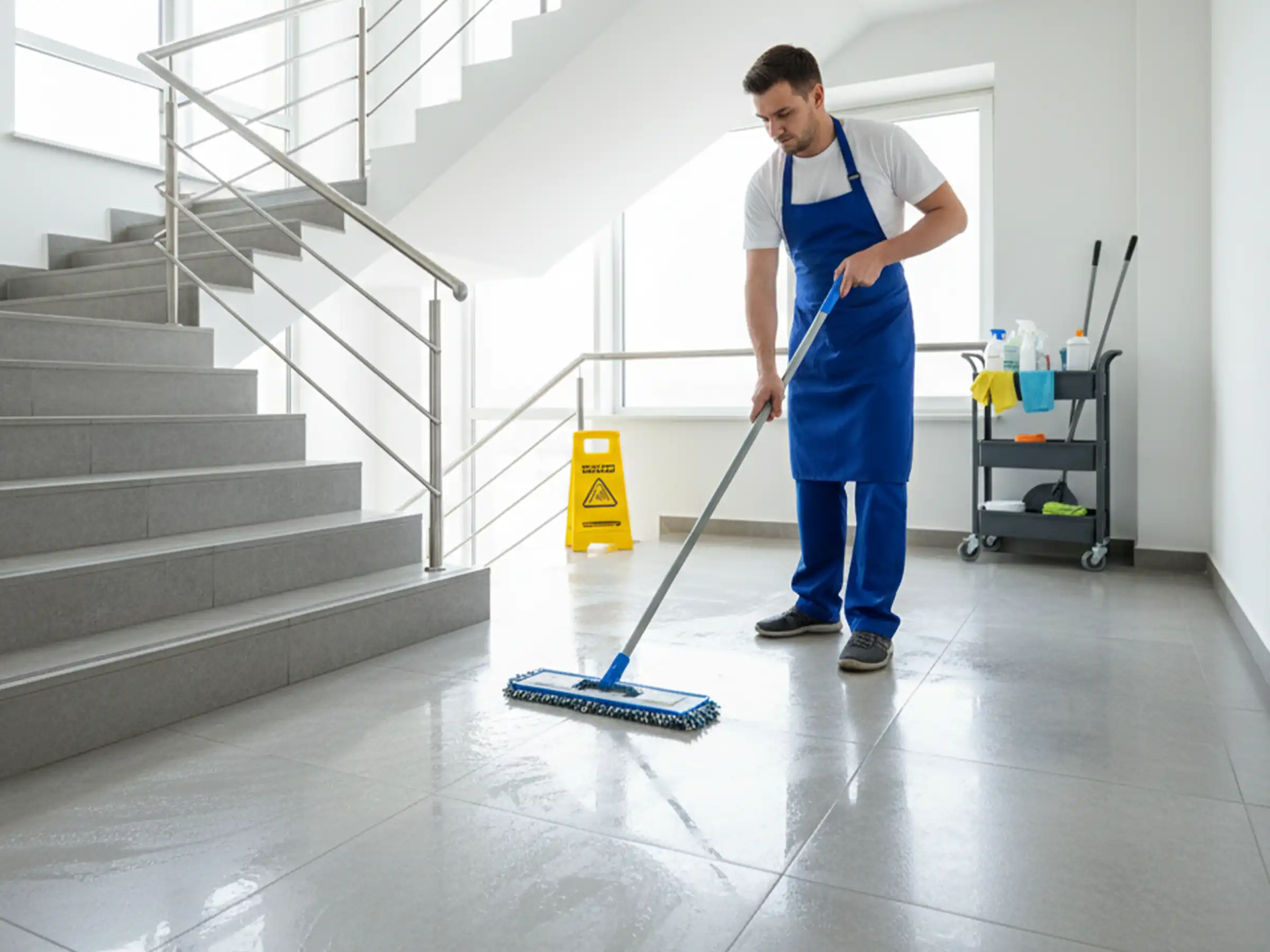 Zuverlässige Treppenhausreinigung für Gewerbeobjekte in Düsseldorf